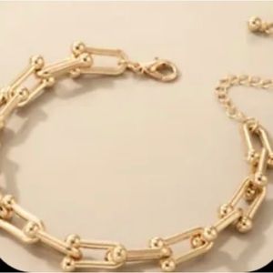 Gold chain Bracelet 14k Pltd